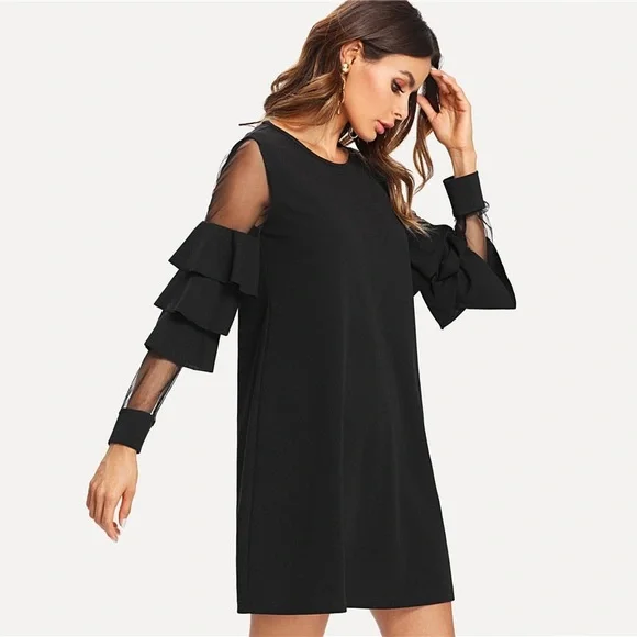 SHEIN Ruffle Dress L - Picture 3 of 9